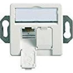 Telegärtner 100022957, 2 x RJ-45, 6a, Hvid, [Levering: 4-5 dage]